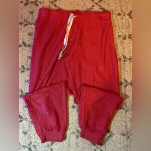 Bearpaw Lounge Jogger Pants XL Coral Cozy Drawstring Elastic Waist
